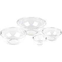 Amazon｜パール金属 耐熱 ガラスボール 4点セット 180ml・500ml